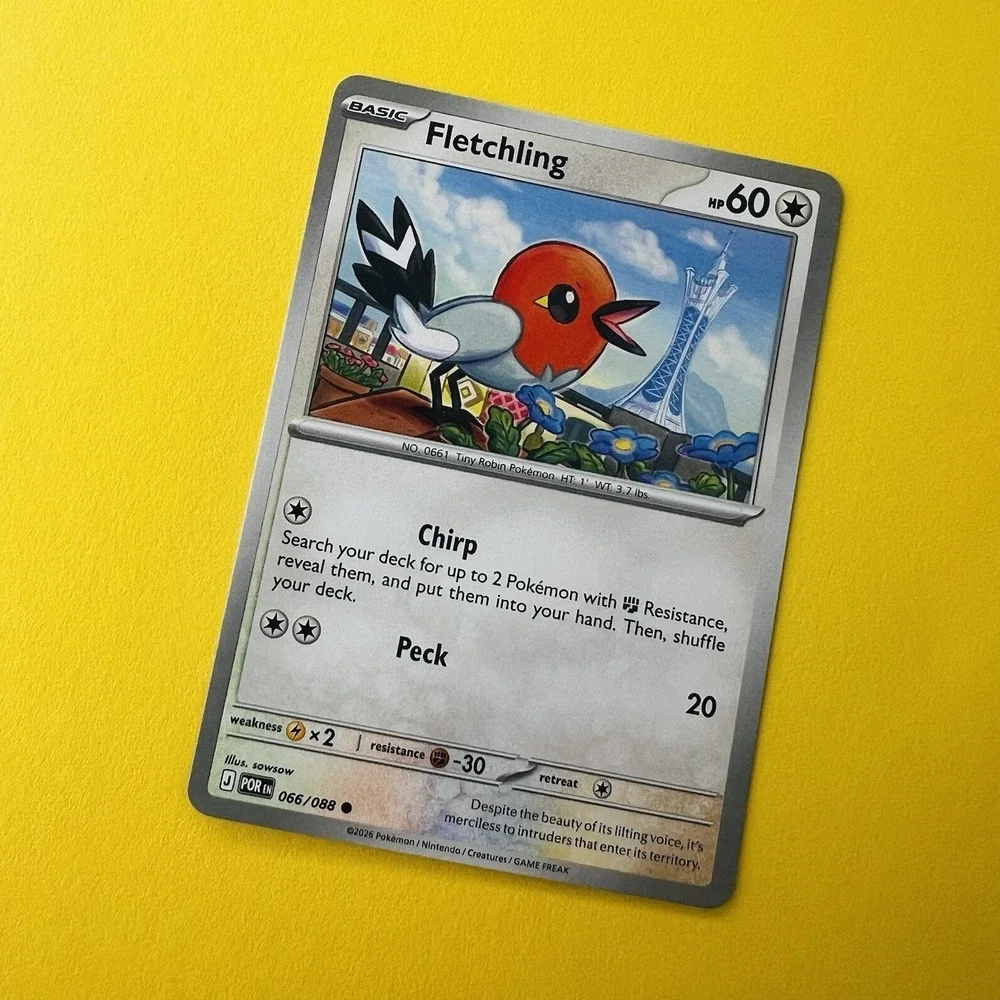 Pokémon Fletchling 066/088‎ Perfect Order Common